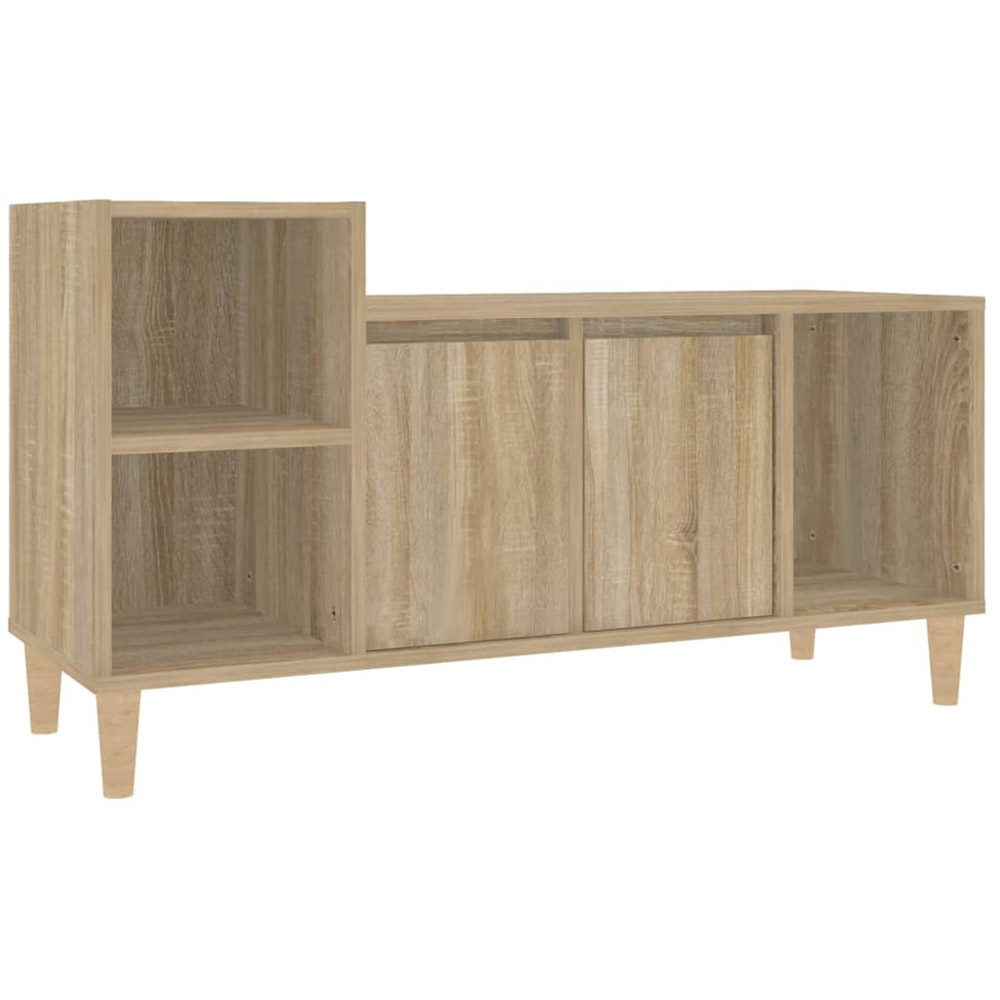 vidaXL 2 Door 3 Shelf Sonoma Oak TV Cabinet Image 2