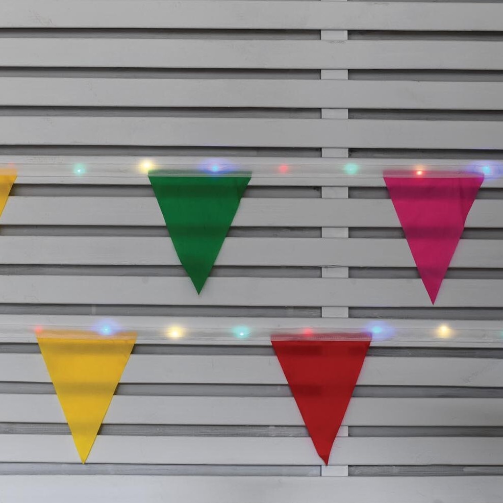 Battery Operated Outdoor Bunting Image 1