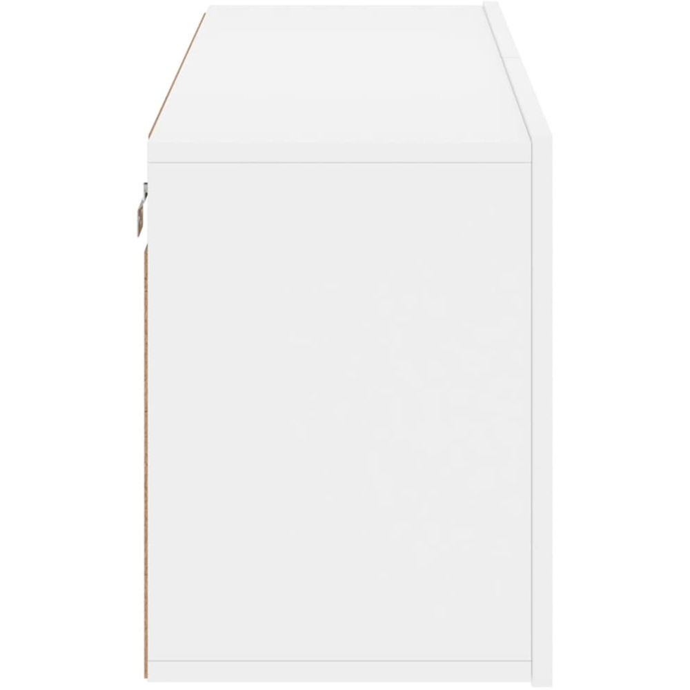 vidaXL 2 Door White Wall Mounted TV Cabinet Image 6