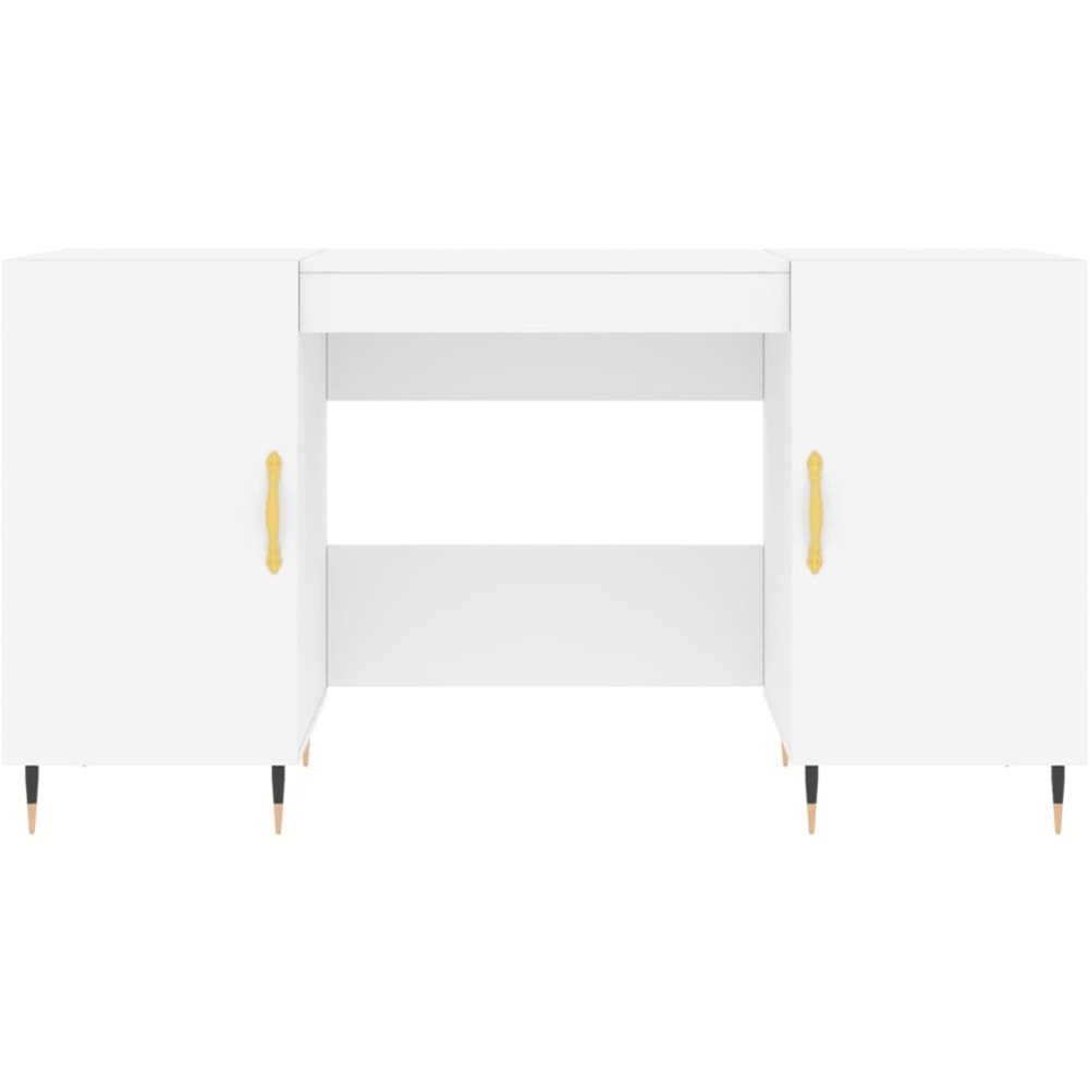 vidaXL 2 Door Computer Desk White Image 6