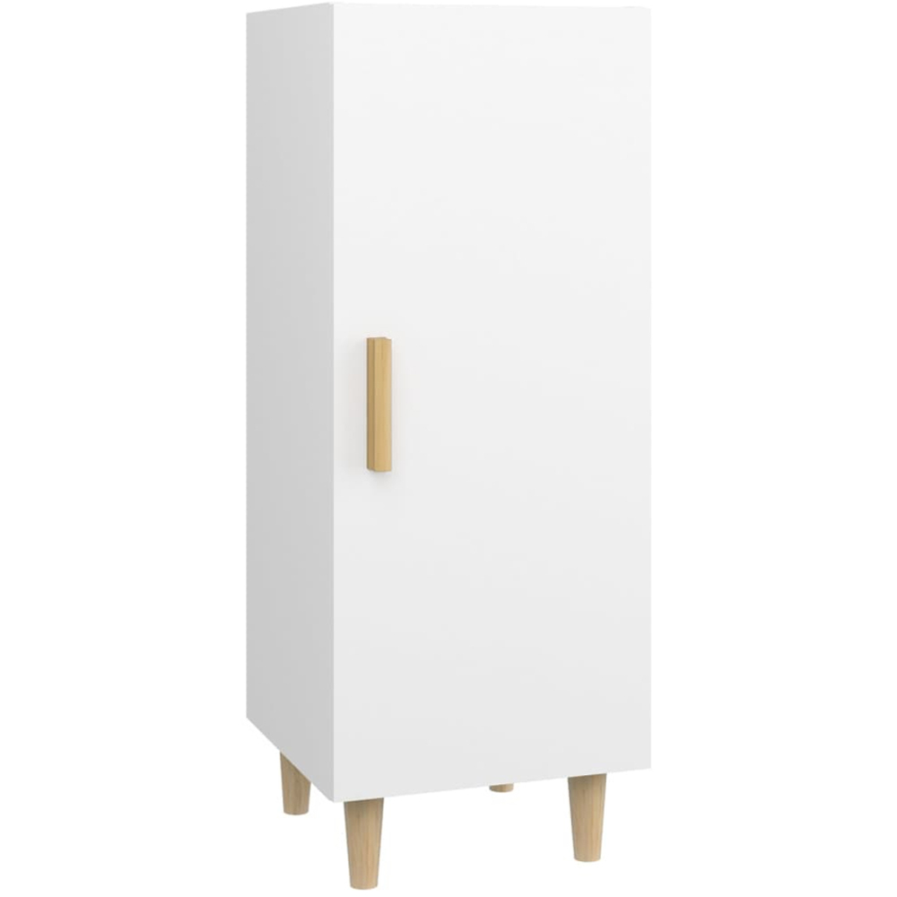 vidaXL Single Door White Sideboard Image 2