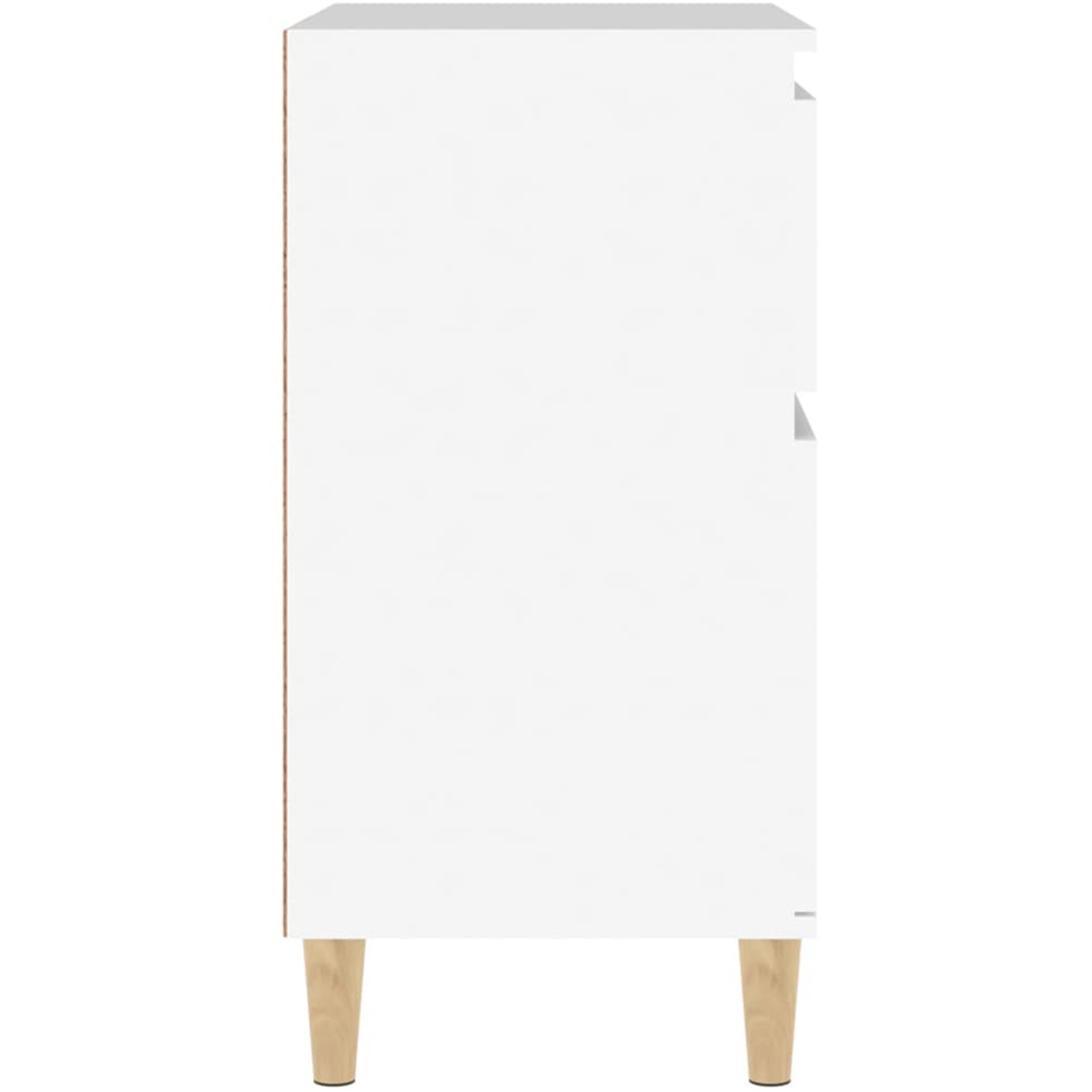 vidaXL 2 Door 2 Drawer White Sideboard Image 6