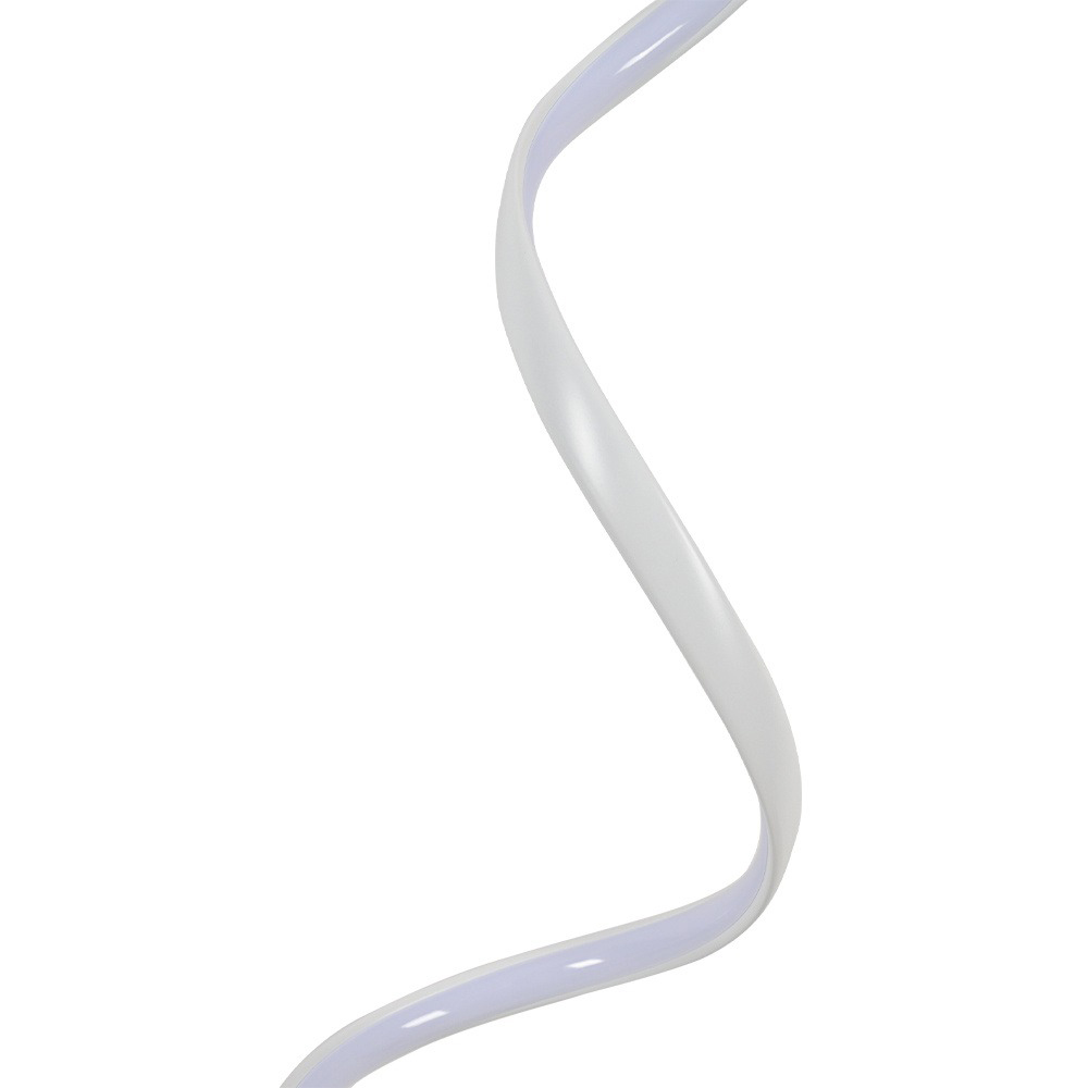 Living and Home White Glow Spiral Floor Lamp Image 3
