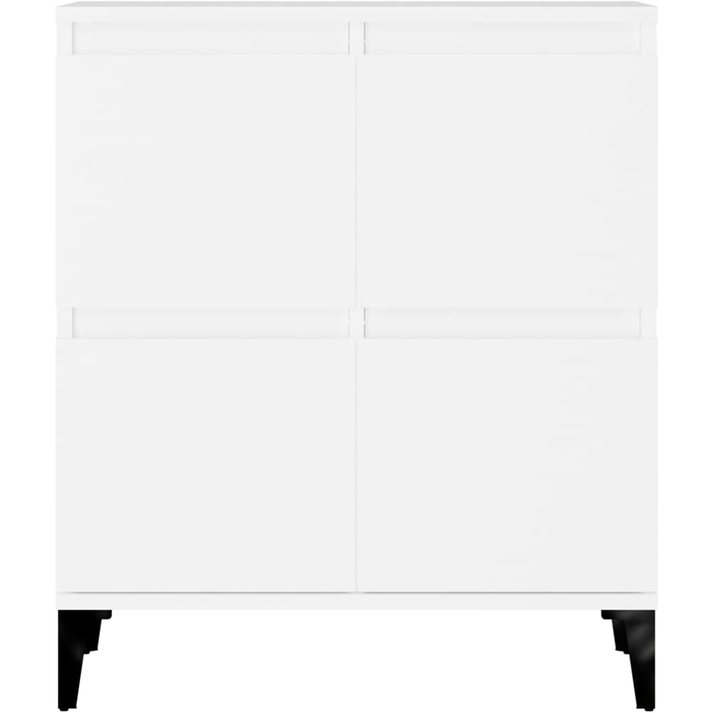 vidaXL 4 Door White Sideboard Image 5