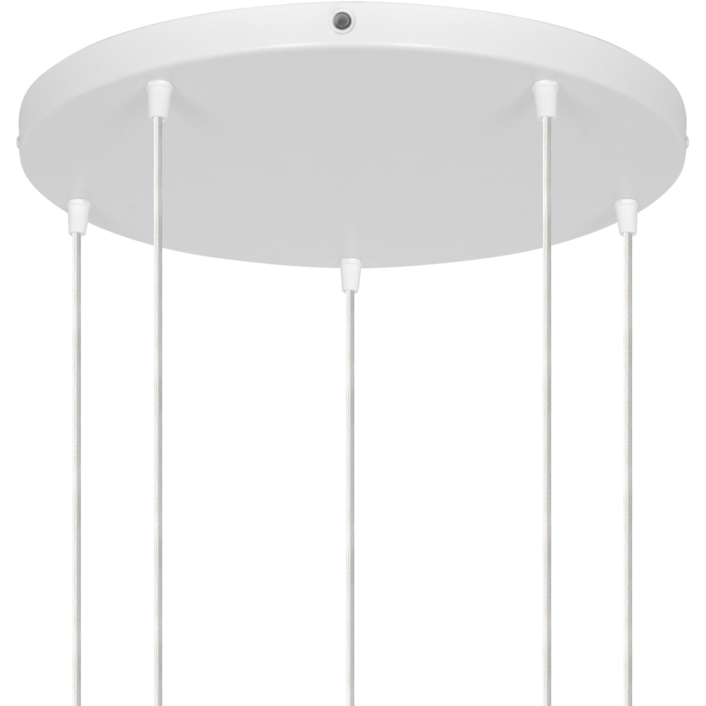 Nordlux Luana 5-Exits White Metal Pendant Light Canopy Image 3
