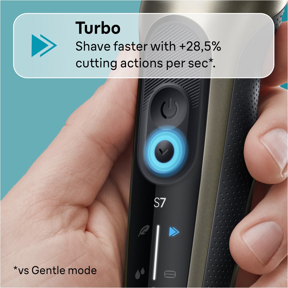 Braun Series 7 72-C7650cc Gold Electric Shaver with SmartCare Centre and EasyClick Attachments Image 5