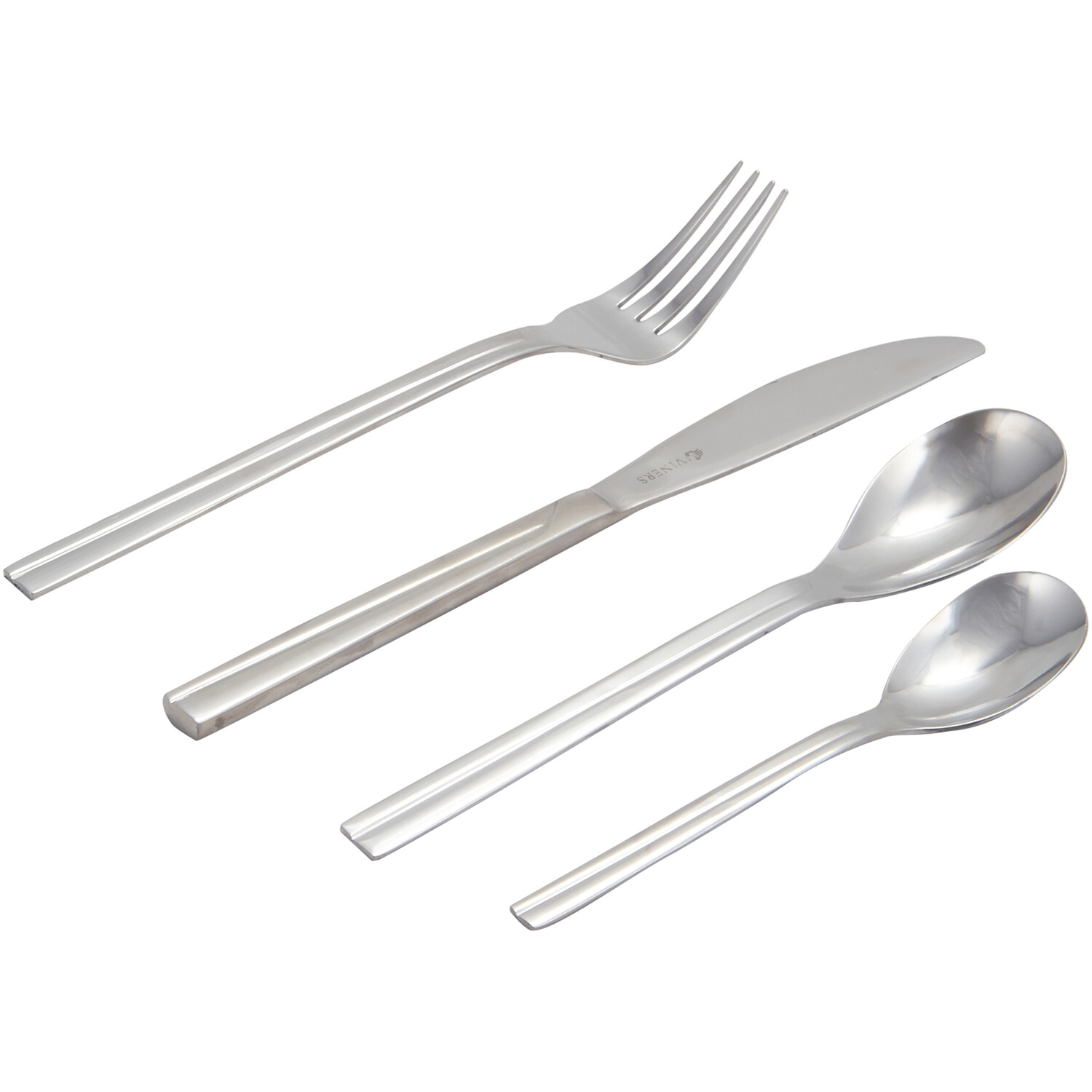 16-Piece Valencia Cutlery Set - Chrome Image 3