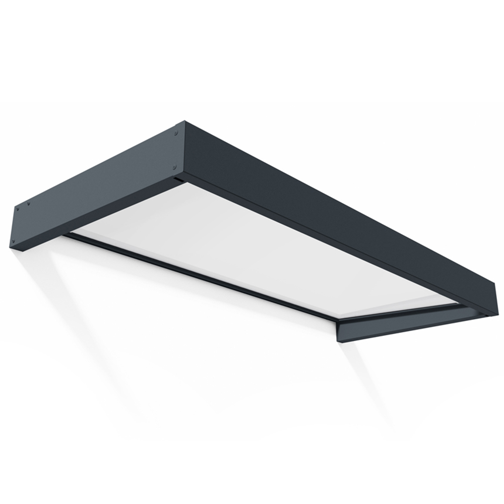 Palram Canopia Sophia 2150 Grey and White Opal Door Canopy 2 x 0.9m Image 1