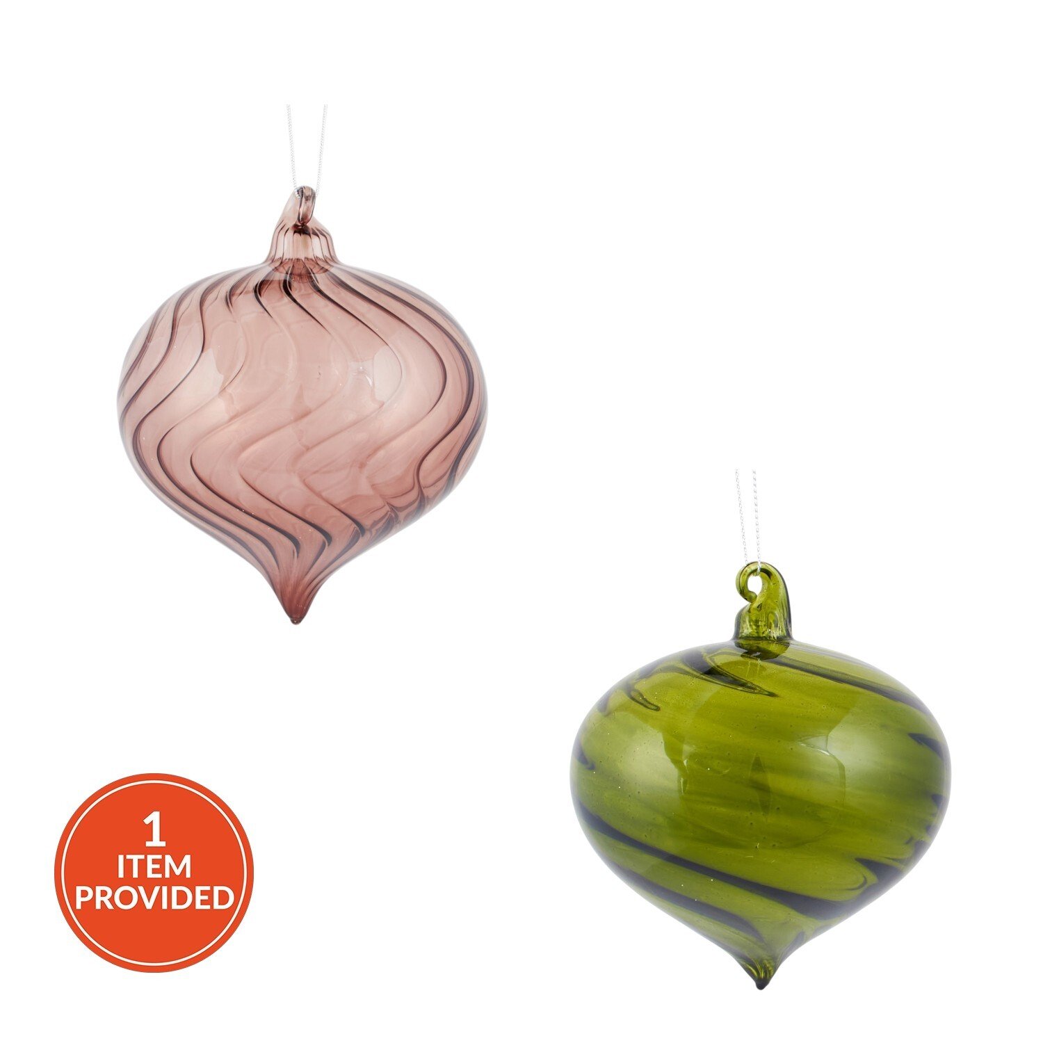 Opaque Swirl Onion Bauble Image 1