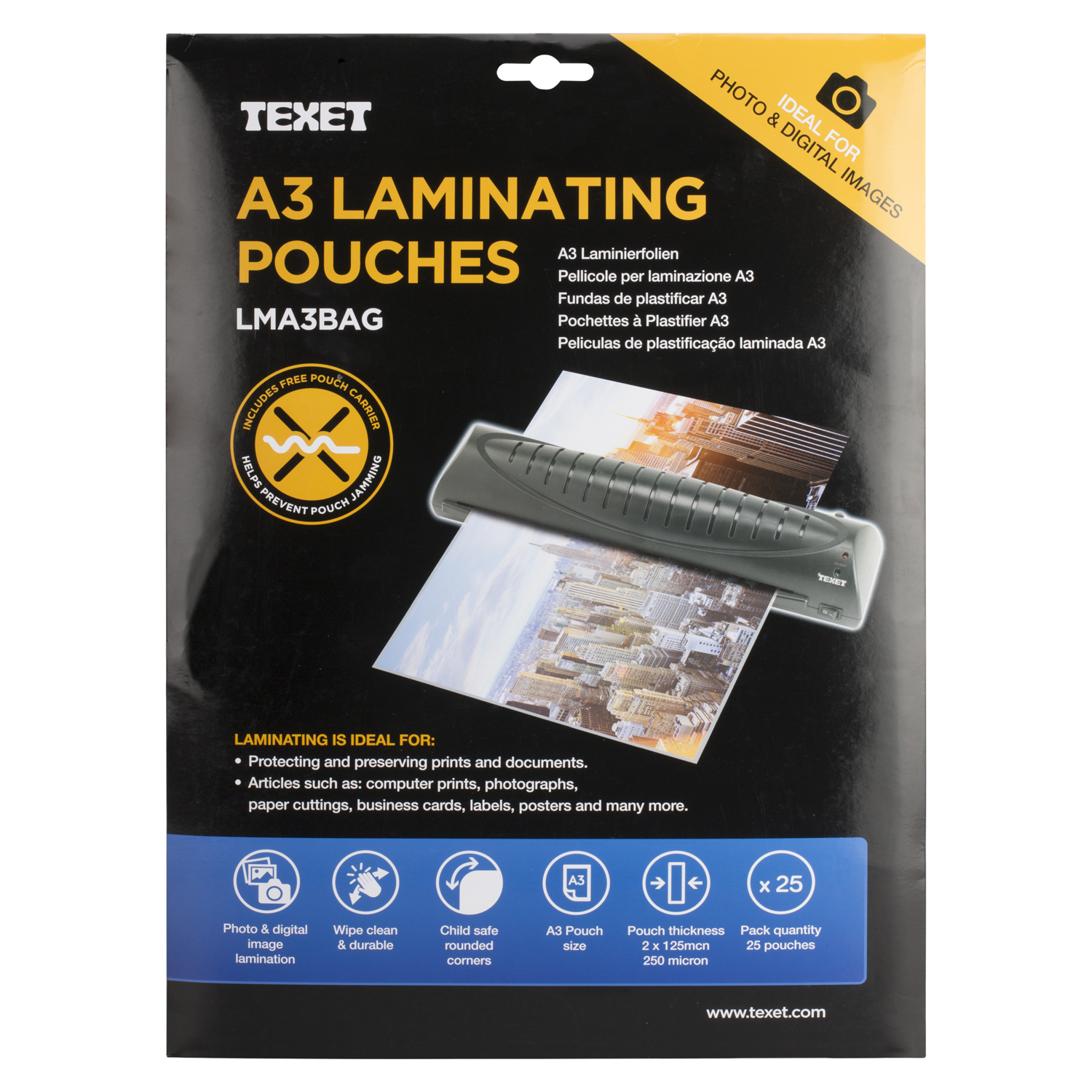 Texet A3 Laminating Pouches Image 2