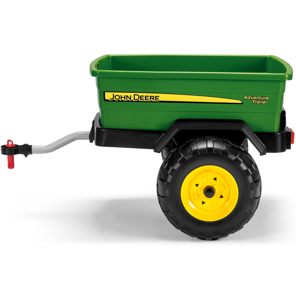 PEG John Deere Adventure Ride-On Trailer Green and Yellow Image 2
