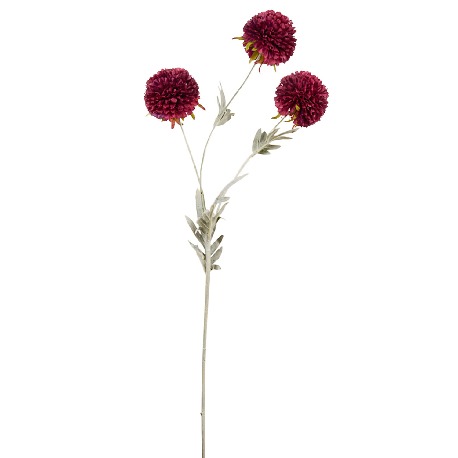 Purple or Berry Pom Pom Stem - Purple or Red Image 1
