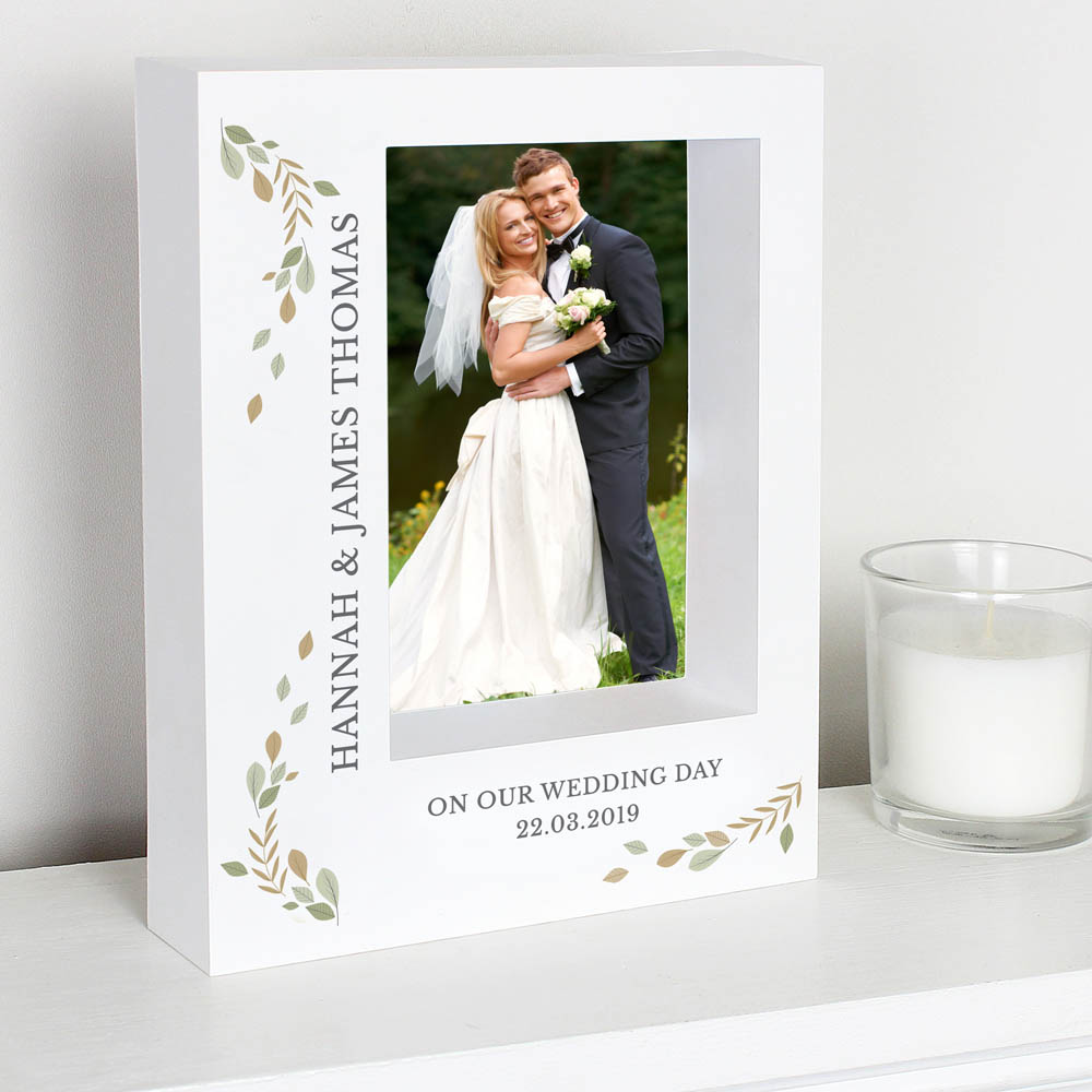 Personalised Memento Personalised Fresh Botanical Box Photo Frame 5 x 7 inch Image 2