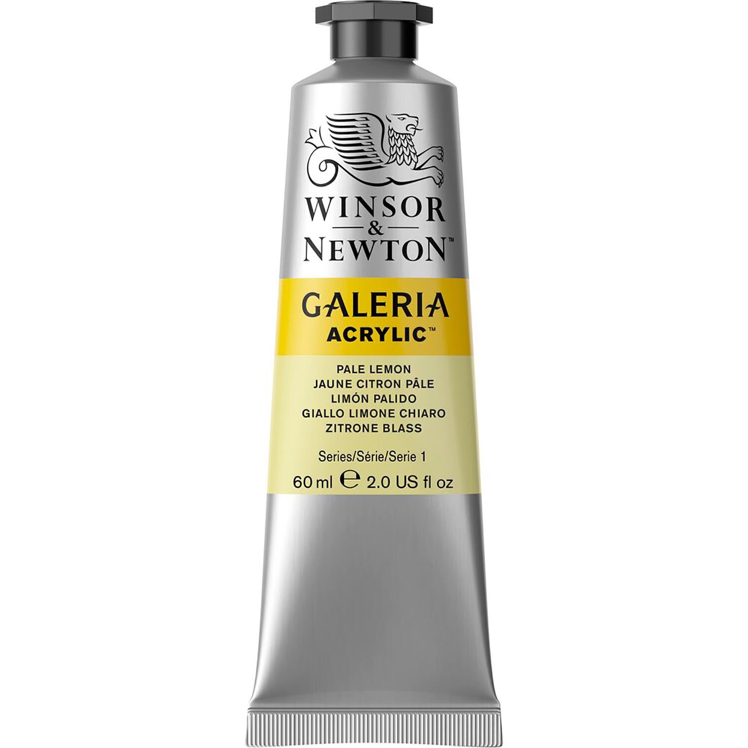 Winsor and Newton 60ml Galeria Acrylic Paint - Pale Lemon Image