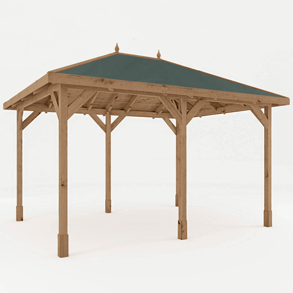Mercia 3 x 4m Pressure Treated Traditional Gazebo Image 2