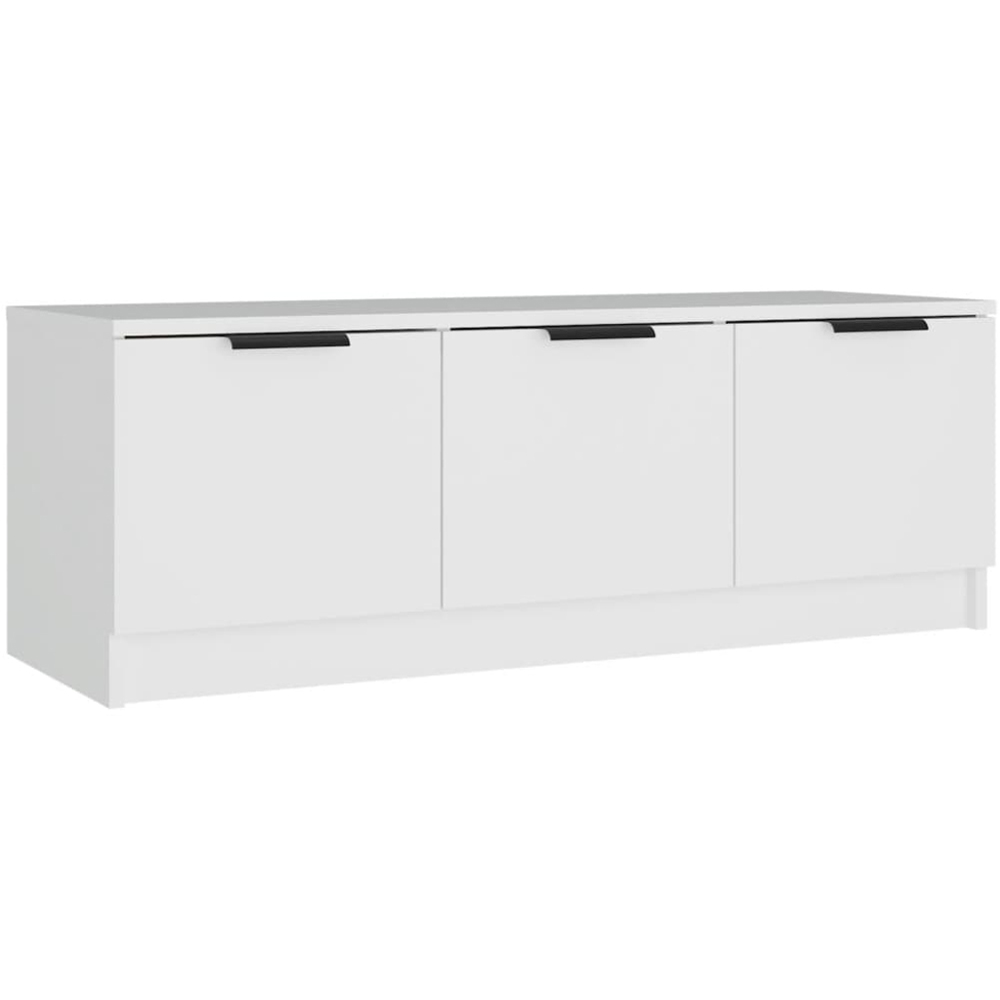 vidaXL 3 Door White TV Cabinet Image 2