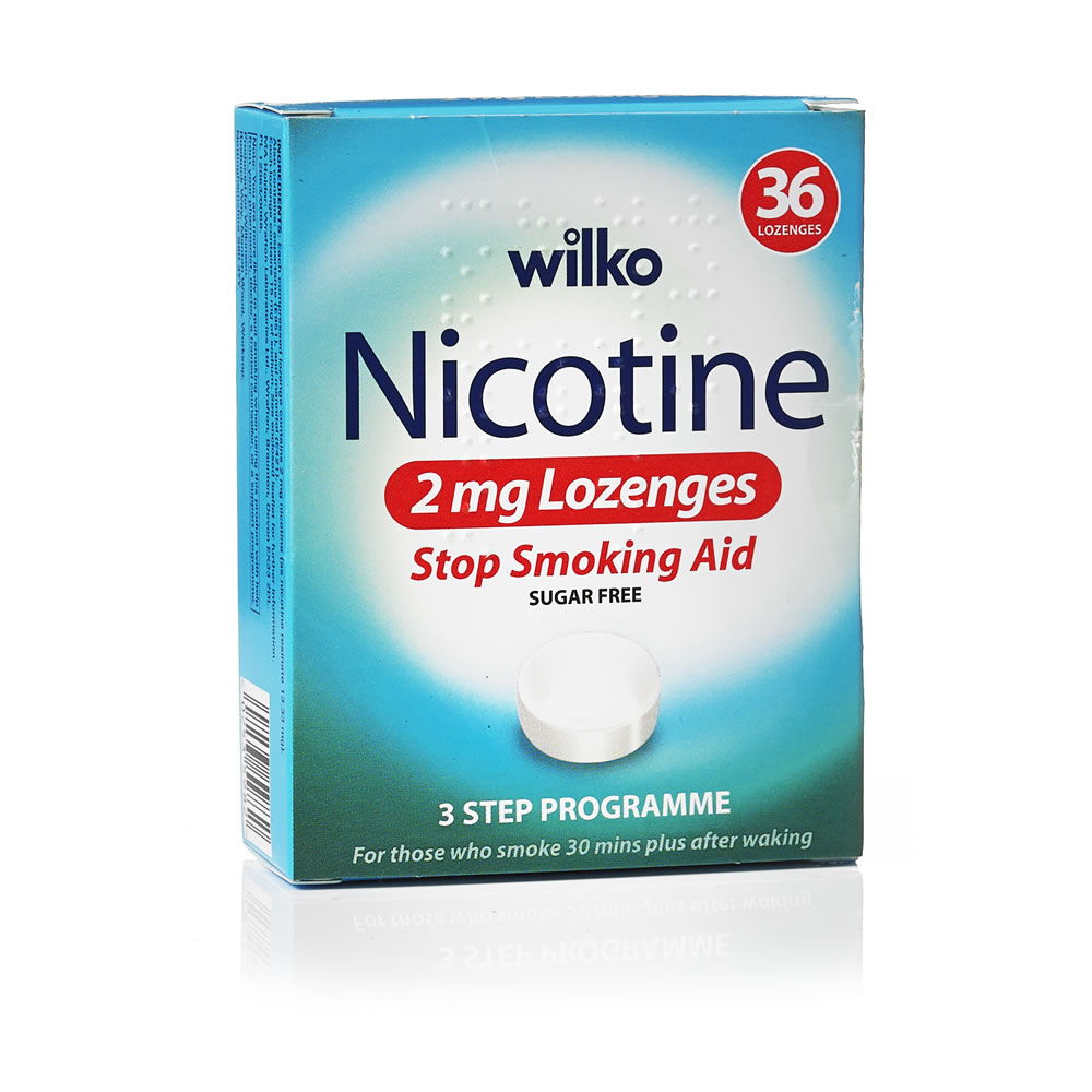 Wilko Nicotine Lozenges Sugar Free 2mg 36 pack Image