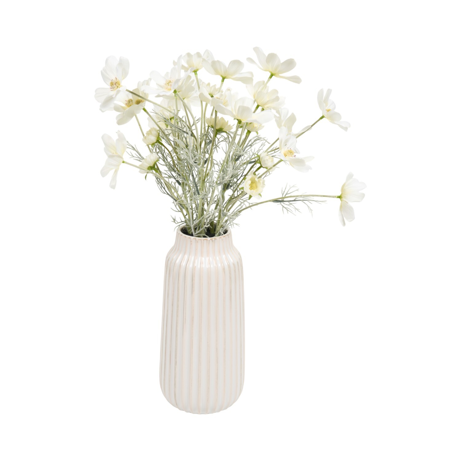 Cosmos Vase Arrangement White Image 4