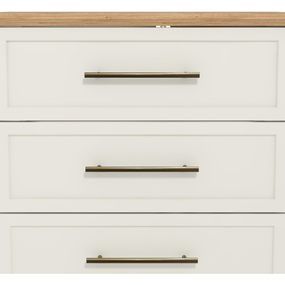 GFW Lyngford 4 Drawer Ivory Chest of Drawers Image 6