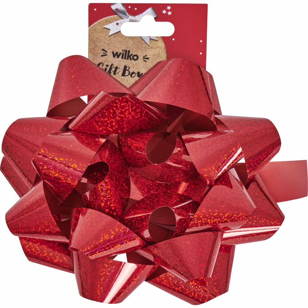 Wilko Gift Bow Large Red Image 1
