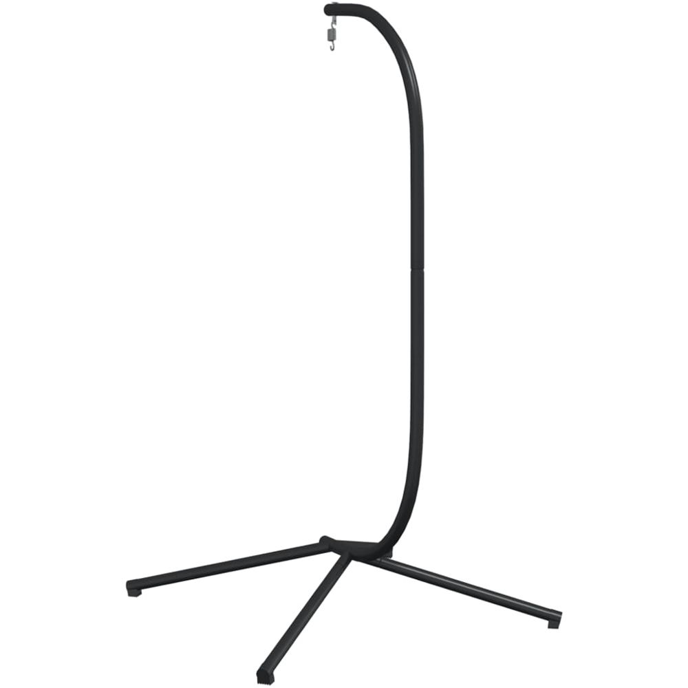 vidaXL Black C-Shaped Hanging Egg Chair Stand Image 4