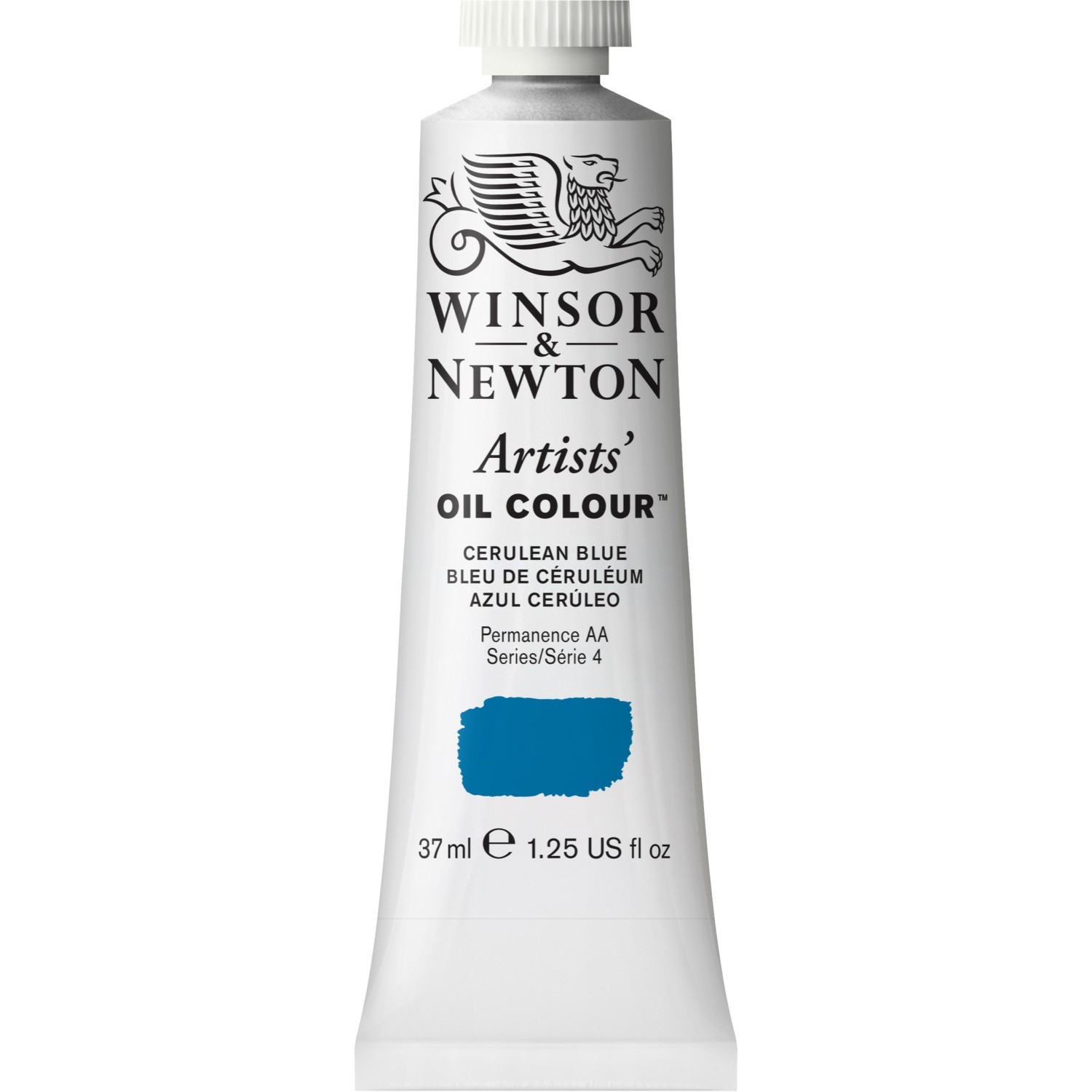 Winsor and Newton 37ml Artists' Oil Colours - Cerulean Blue Image 1