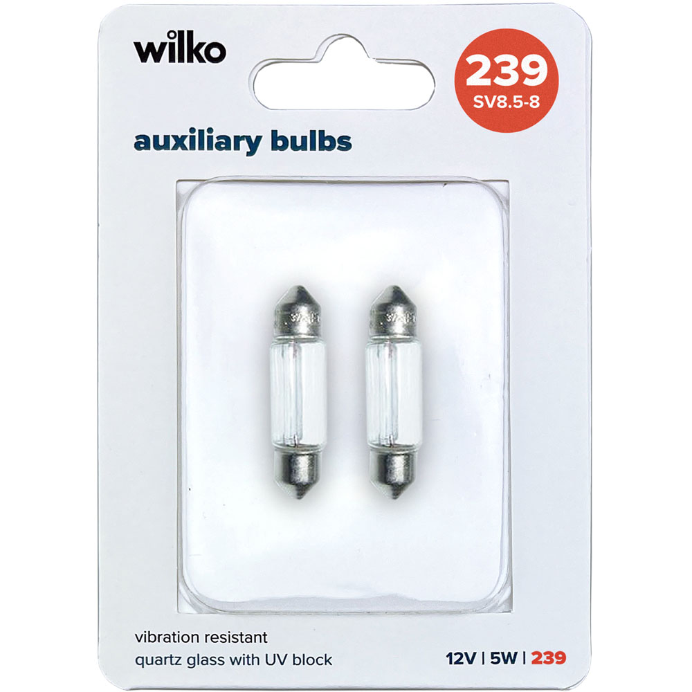 Wilko Twin Blister Auxiliary Bulbs 12V Image 3