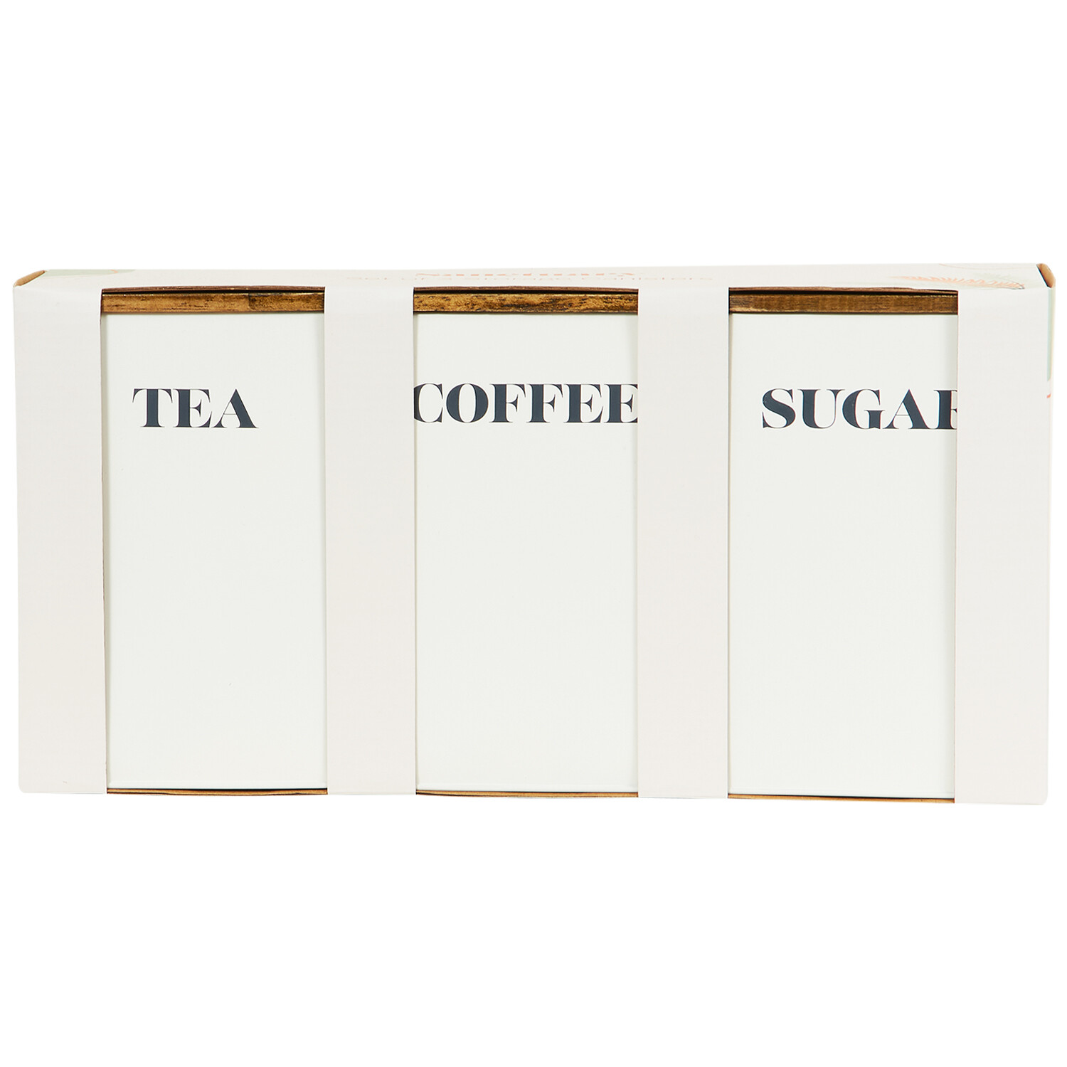 Set of 3 Sanctuary Rectangular Canisters - White Image 2