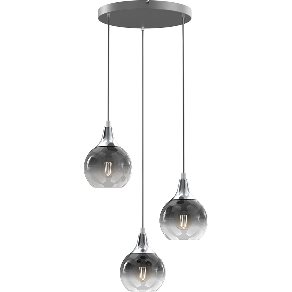 Milagro Monte Silver Pendant Lamp 230V Image 1