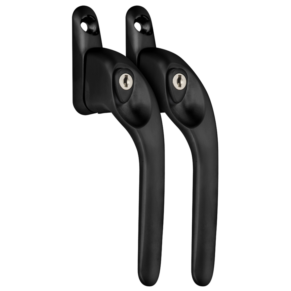 Versa Black Lockable Right Hand Cranked Window Handle with 5 Precut Spindles 2 Pack Image 2