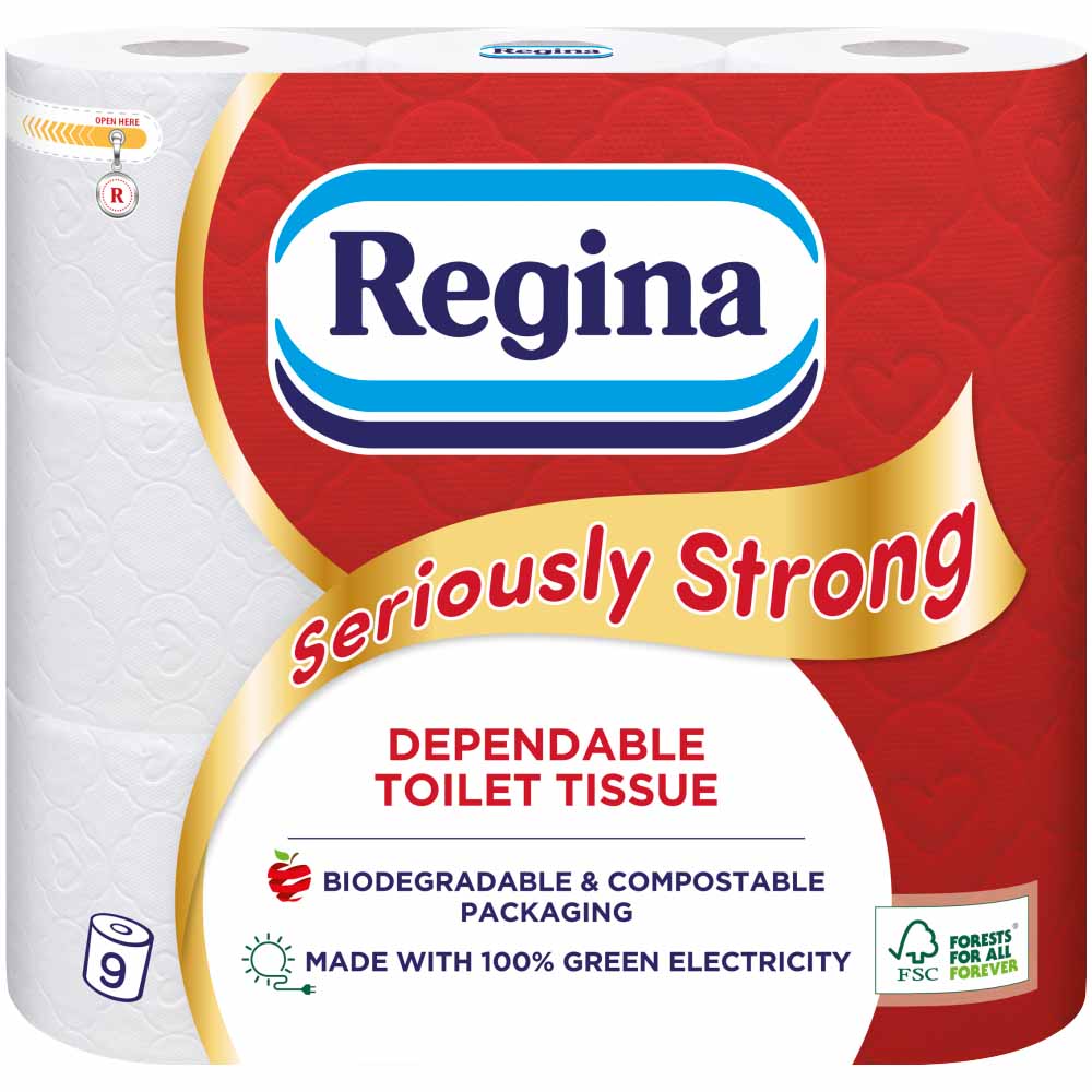 Regina Seriously Strong Toilet Tissue 9 Roll Image