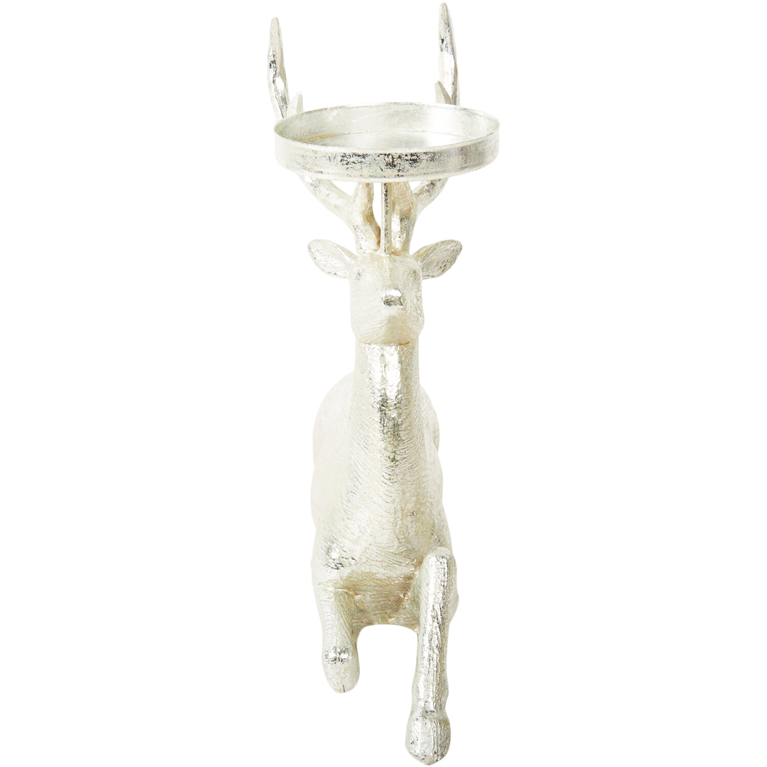 Deer Candle Holder Silver - Silver Image 4