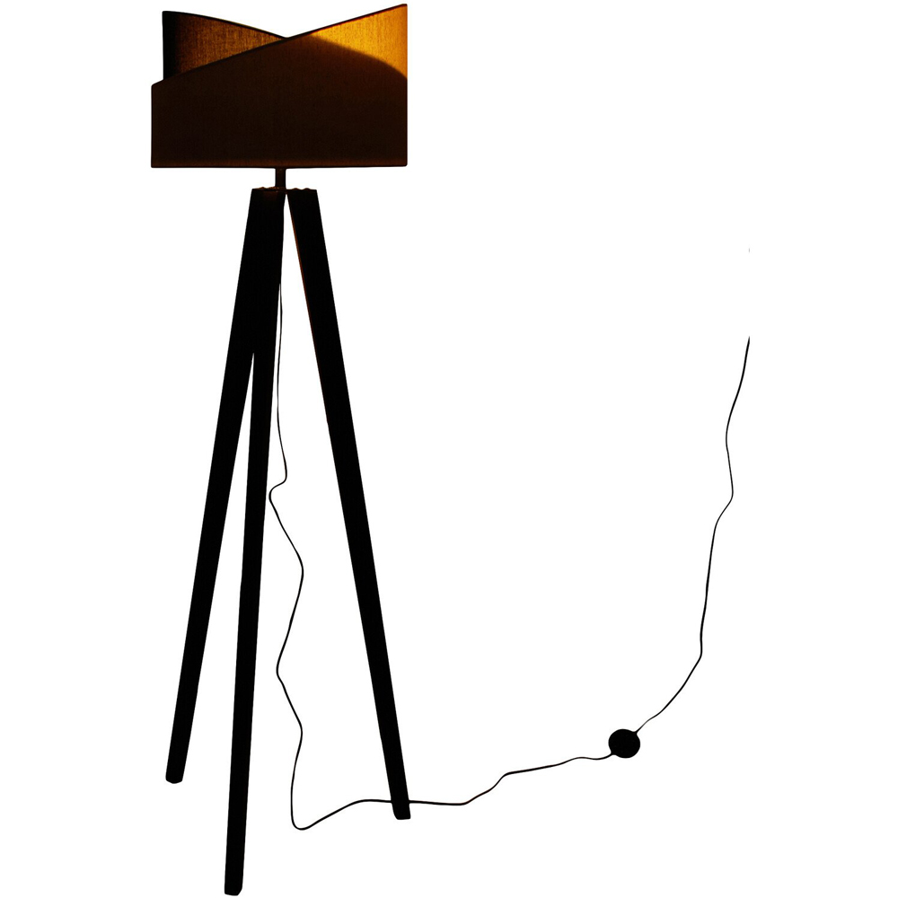 Avery Floor Lamp - White and Black Image 4