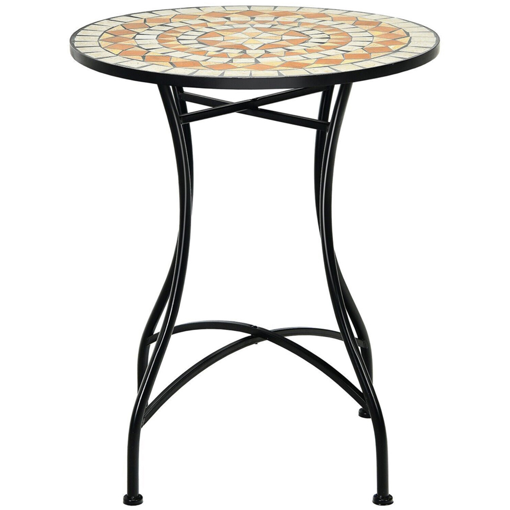 Costway Mosaic Round Coffee Table Image 3
