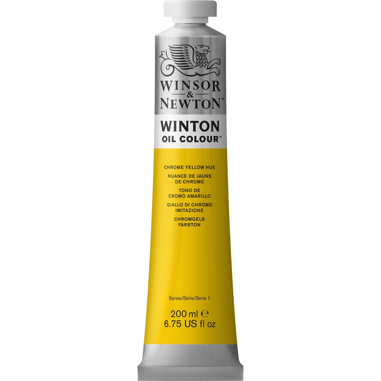 Winsor and Newton 200ml Winton Oil Colours - Chrome Yellow Image 1