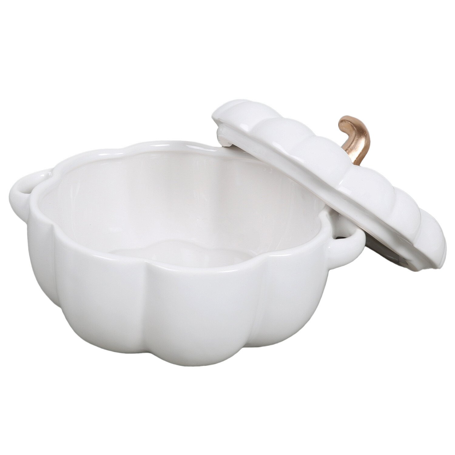 Pumpkin Bowl  - White / Large Image 2