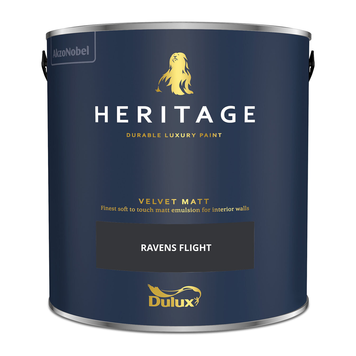 Dulux Heritage Walls and Ceilings Ravens Flight Velvet Matt Emulsion Paint 2.5L Image 2