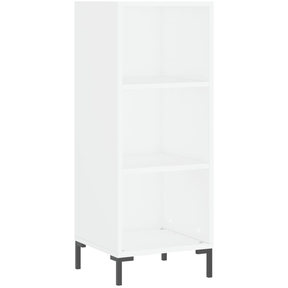 vidaXL 3 Shelf White Sideboard Image 2