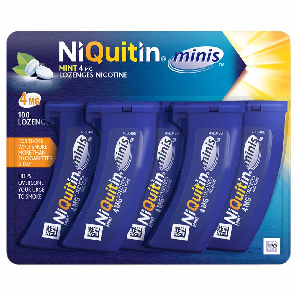 NiQuitin Mini Mint Lozenges 100 Pack Image