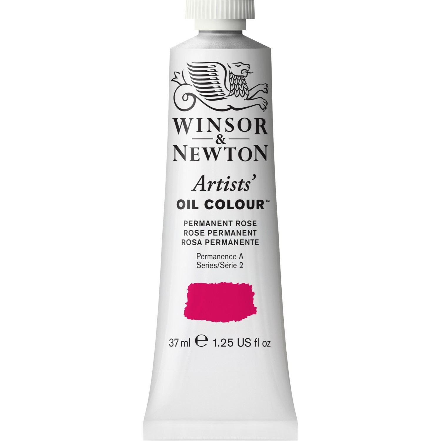 Winsor and Newton 37ml Artists' Oil Colours - Permanent Rose Image 1