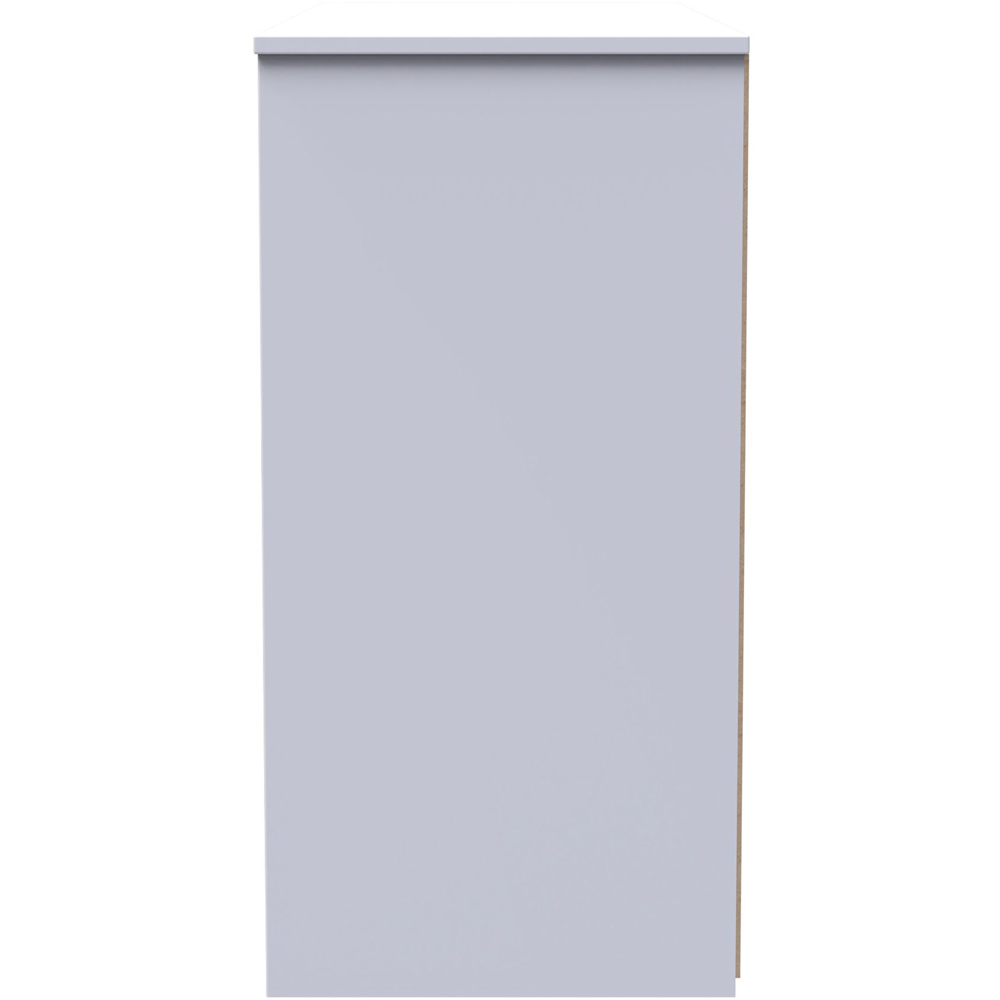 Crowndale New York 6 Drawer Matt White Chest of Drawers Ready Assembled Image 4