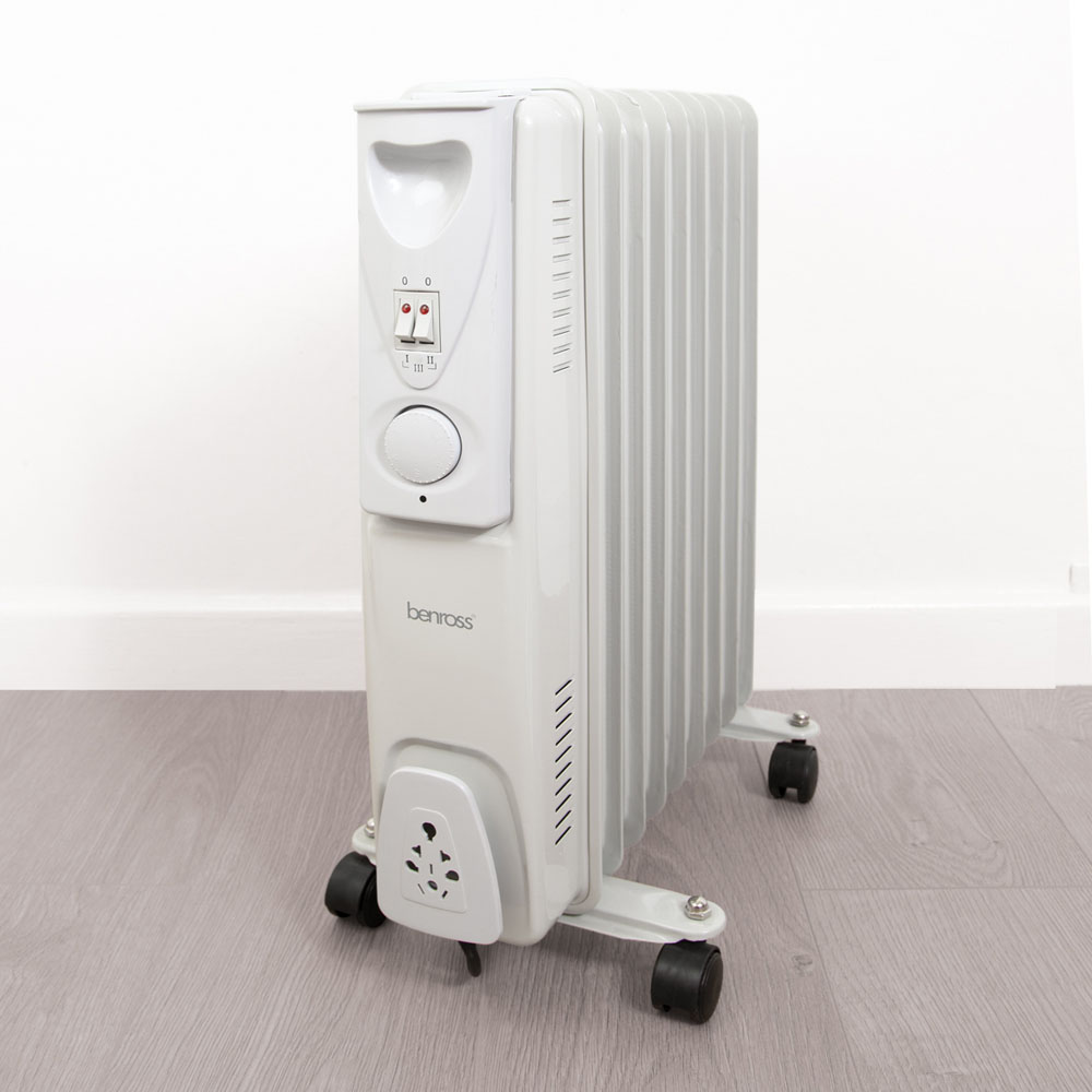 Benross 9 Fin White Oil Filled Radiator 2000W Image 2