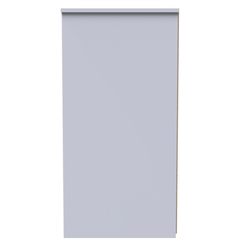 Crowndale Las Vegas 6 Drawer White Matt Chest of Drawers Ready Assembled Image 4