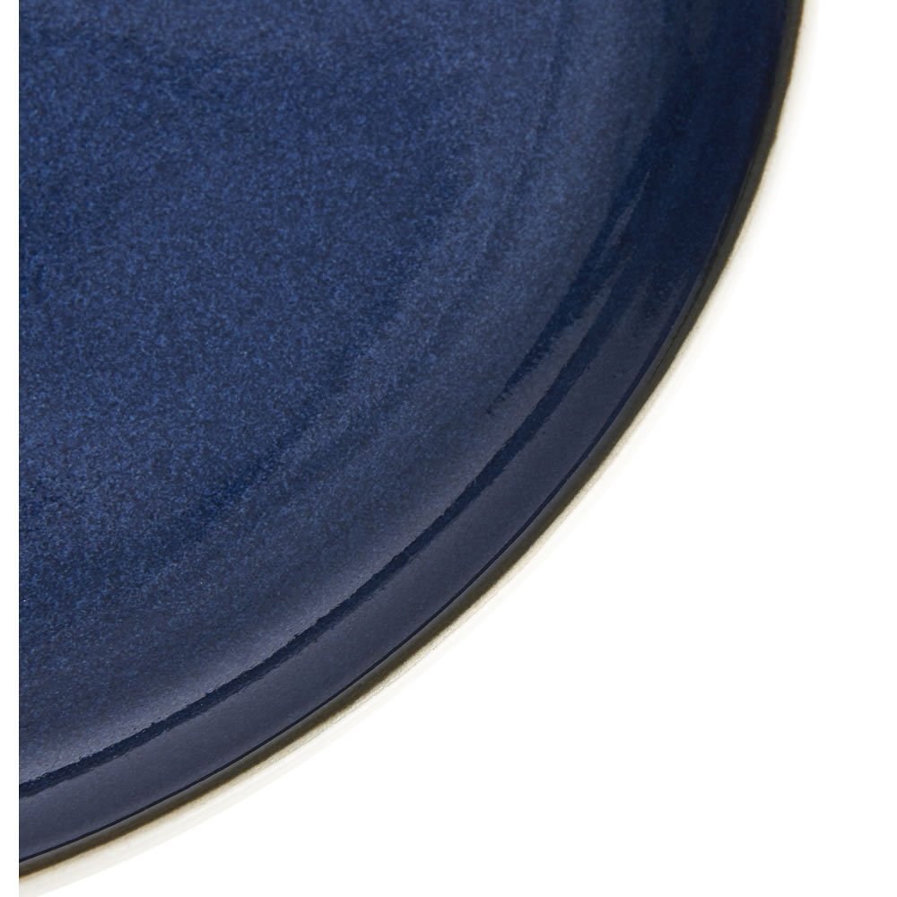Wilko Dark Blue Reactive Glazed Side Plate Image 2