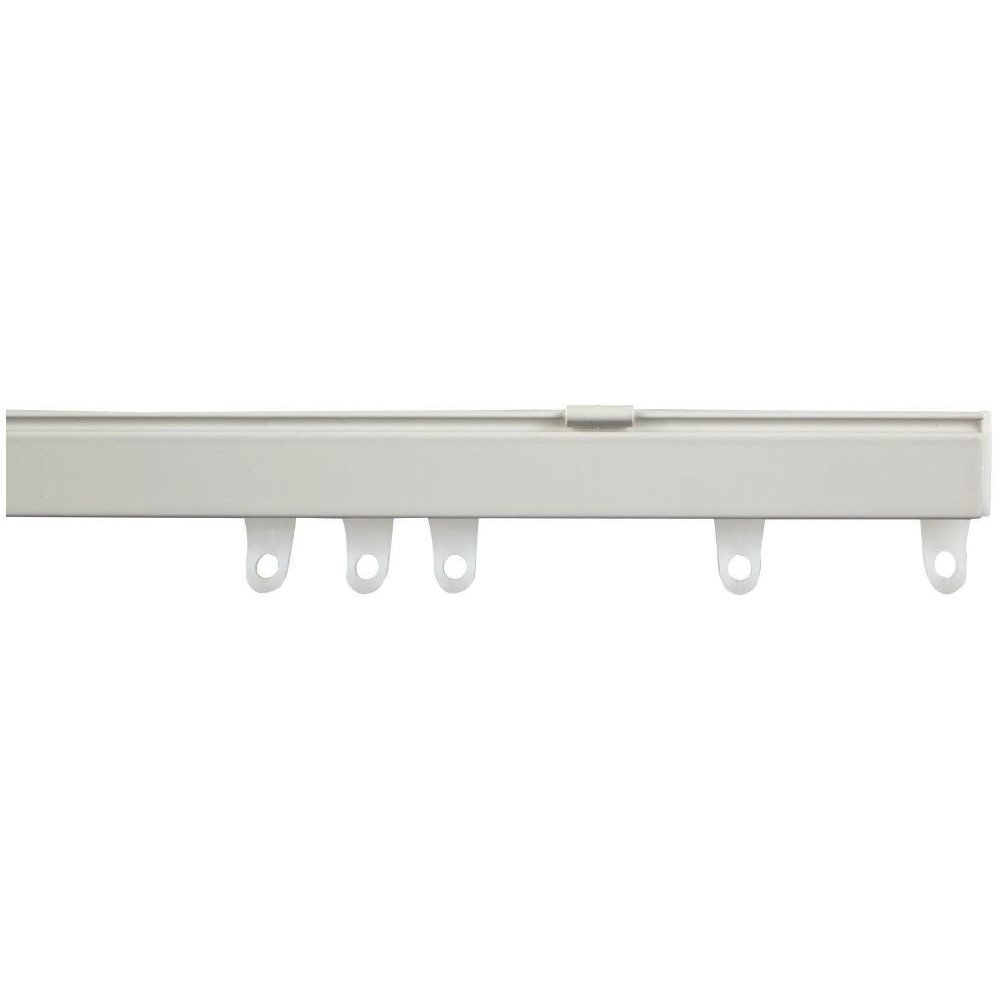 New Edge Blinds 170cm Fineline Aluminium White Curtain Track Image