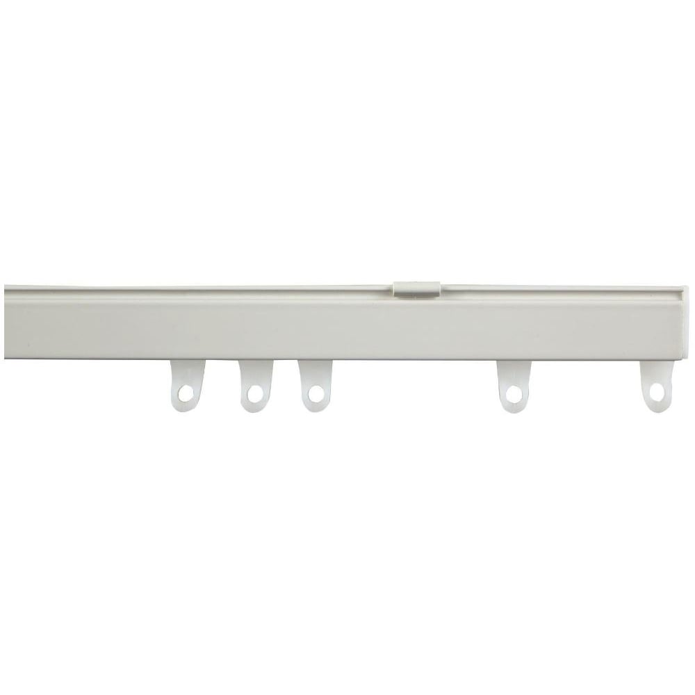 New Edge Blinds 480cm Fineline Aluminium White Curtain Track Image