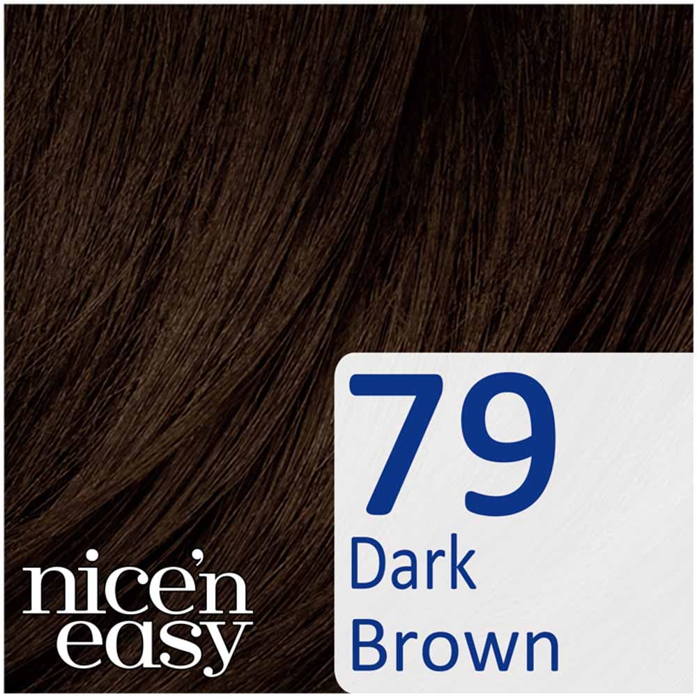 Clairol Nice'n Easy Dark Brown 79 Non-Permanent Hair Dye | Wilko