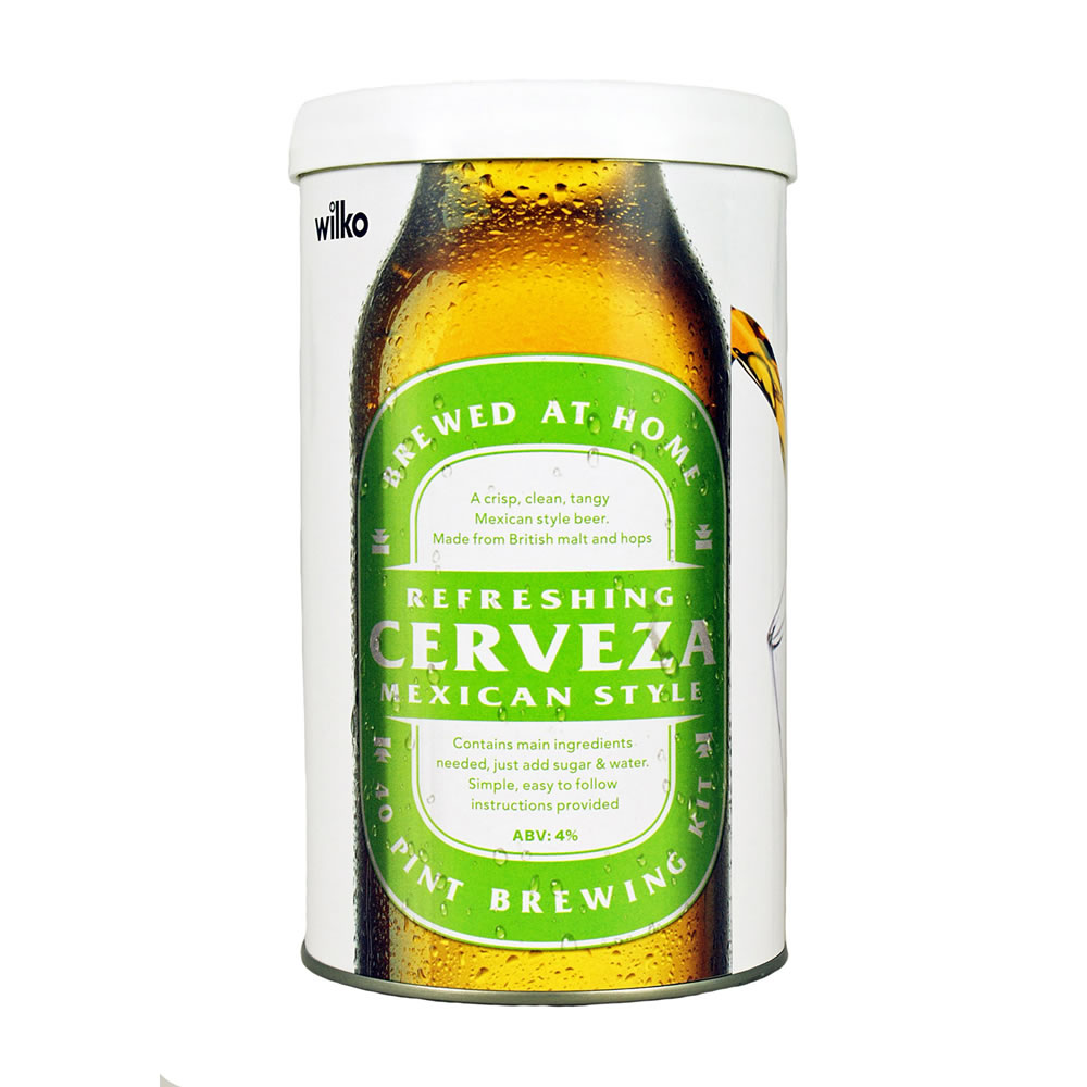 Wilko Refreshing Cerveza Mexican Style Beer Brewin g Kit 1.5kg Image