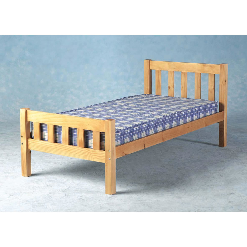 Carlow Single Bed Natural Pine Wilko Carlow Single Bed Natural Pine Image 1