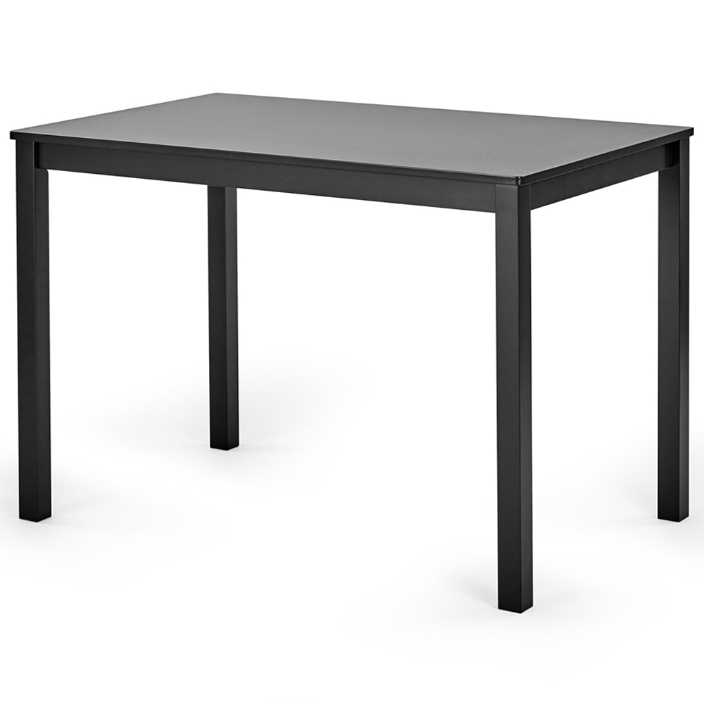Julian Bowen Keats 4 Seater Black Rectangular Dining Set Image 5